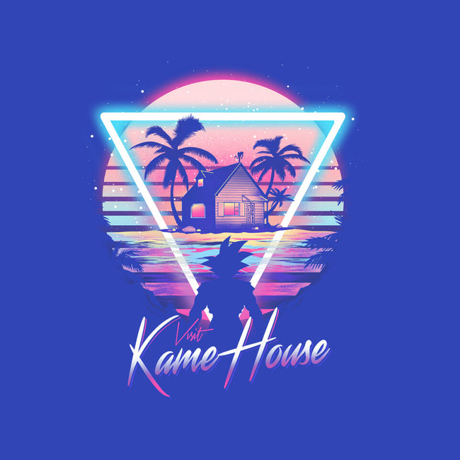 Kame Island Postcard-womens v-neck tee-dandingeroz