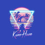Kame Island Postcard-womens v-neck tee-dandingeroz
