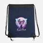 Kame Island Postcard-none drawstring bag-dandingeroz