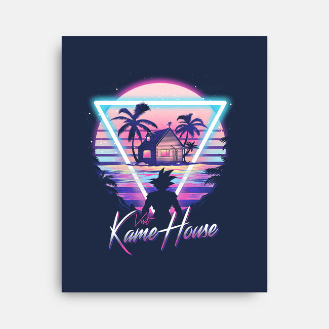 Kame Island Postcard-none stretched canvas-dandingeroz