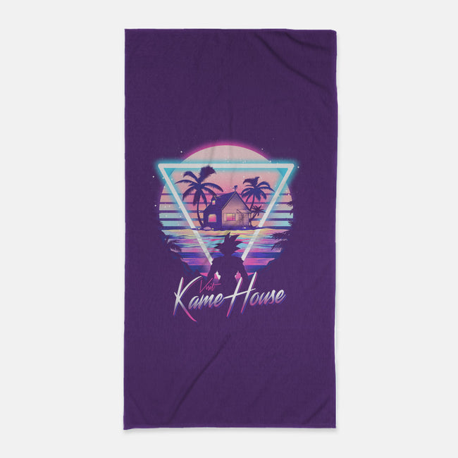 Kame Island Postcard-none beach towel-dandingeroz