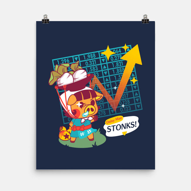 Turnip Stonks-none matte poster-theteenosaur