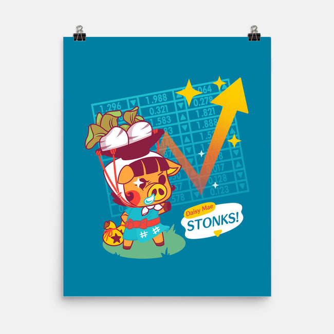 Turnip Stonks-none matte poster-theteenosaur