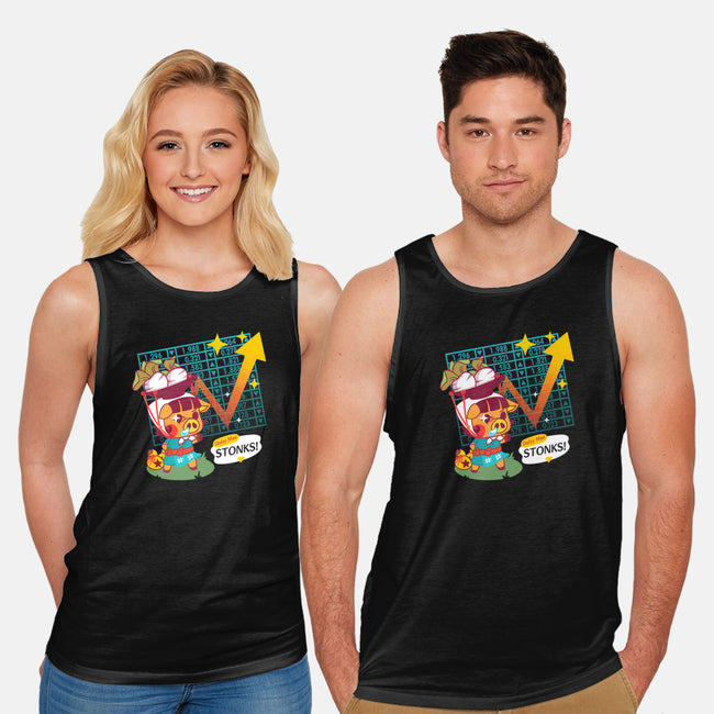 Turnip Stonks-unisex basic tank-theteenosaur