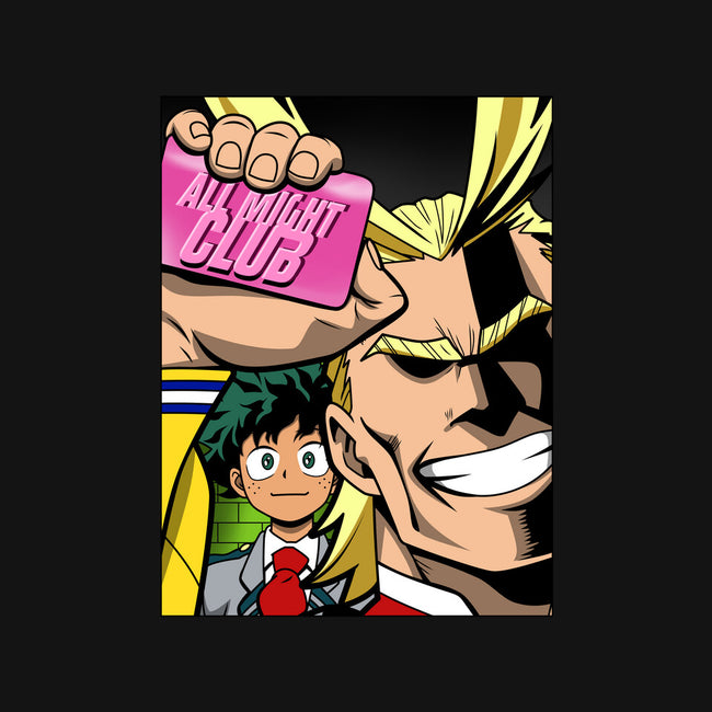 All Might Club-none stretched canvas-Boggs Nicolas