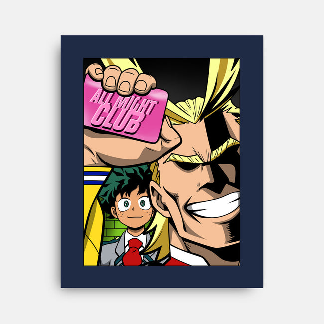 All Might Club-none stretched canvas-Boggs Nicolas