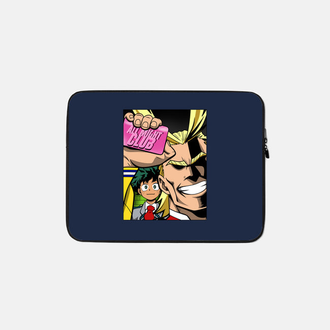 All Might Club-none zippered laptop sleeve-Boggs Nicolas
