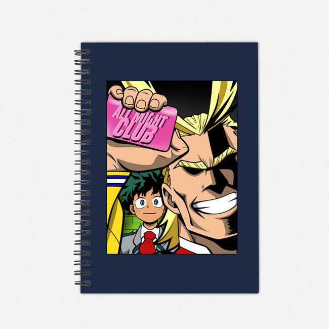 All Might Club-none dot grid notebook-Boggs Nicolas