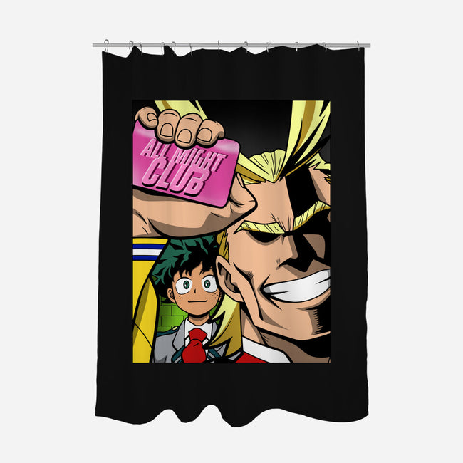 All Might Club-none polyester shower curtain-Boggs Nicolas