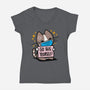 No Free Hugs-womens v-neck tee-Boggs Nicolas
