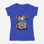 No Free Hugs-womens v-neck tee-Boggs Nicolas