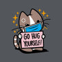 No Free Hugs-none removable cover w insert throw pillow-Boggs Nicolas