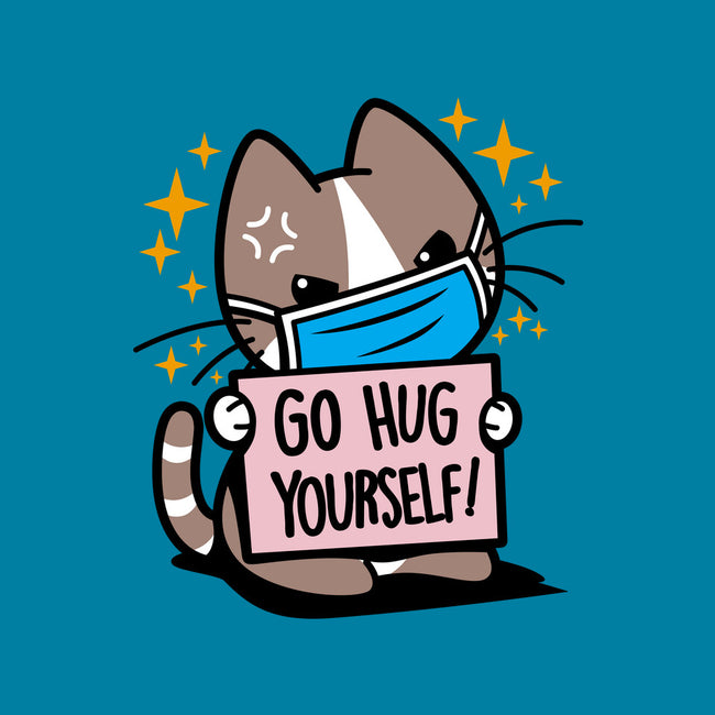 No Free Hugs-none removable cover w insert throw pillow-Boggs Nicolas