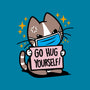 No Free Hugs-none removable cover w insert throw pillow-Boggs Nicolas