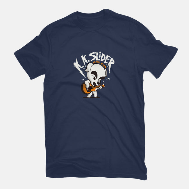 K.K. Slider vs the World-mens premium tee-eduely