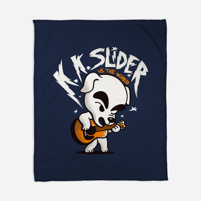 K.K. Slider vs the World-none fleece blanket-eduely