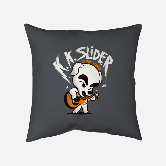 K.K. Slider vs the World-none removable cover w insert throw pillow-eduely
