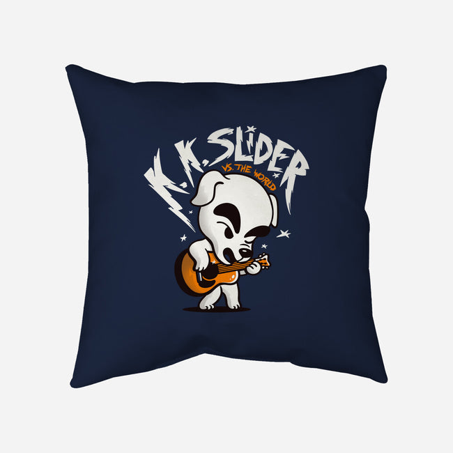 K.K. Slider vs the World-none removable cover w insert throw pillow-eduely