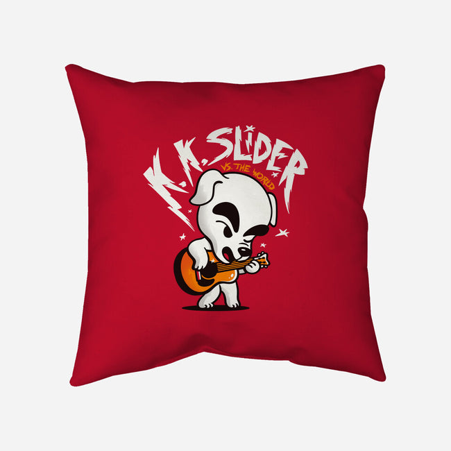 K.K. Slider vs the World-none removable cover w insert throw pillow-eduely