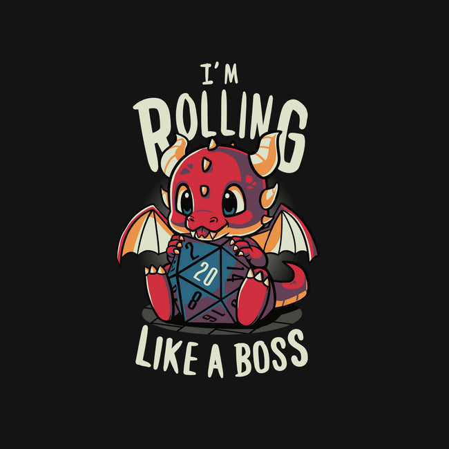 Rolling Like A Boss-womens off shoulder tee-Typhoonic