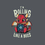 Rolling Like A Boss-none stretched canvas-Typhoonic