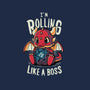 Rolling Like A Boss-none polyester shower curtain-Typhoonic