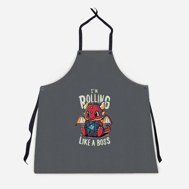 Rolling Like A Boss-unisex kitchen apron-Typhoonic