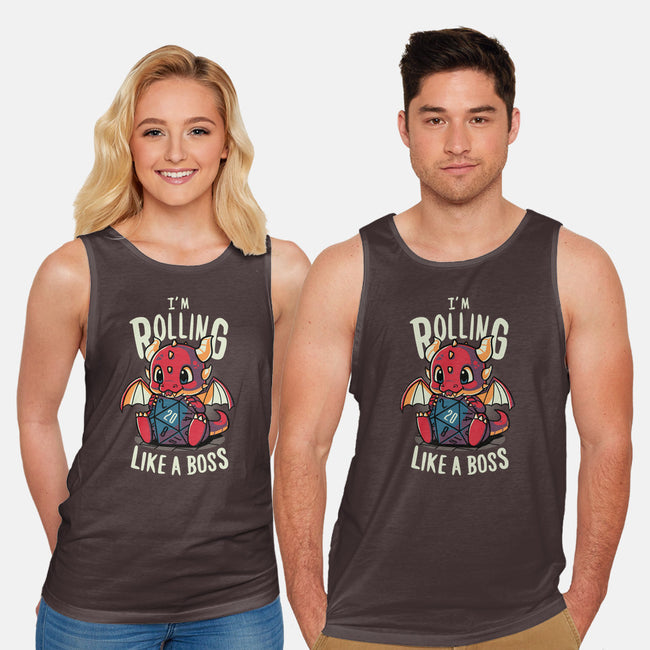 Rolling Like A Boss-unisex basic tank-Typhoonic