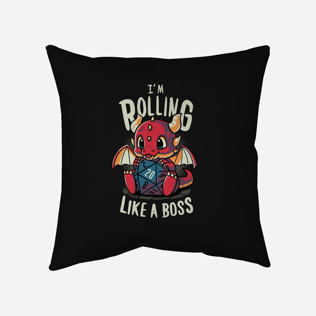 Rolling Like A Boss-none removable cover w insert throw pillow-Typhoonic