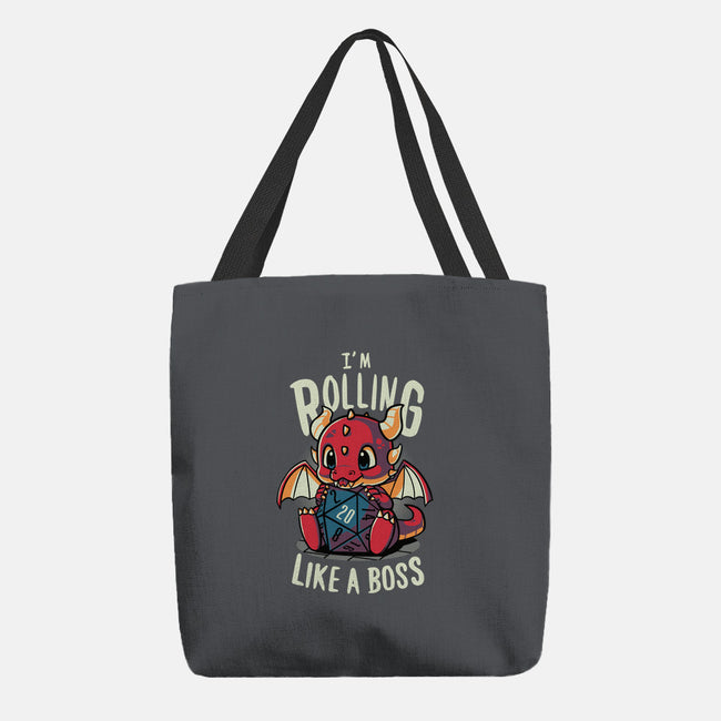 Rolling Like A Boss-none basic tote-Typhoonic