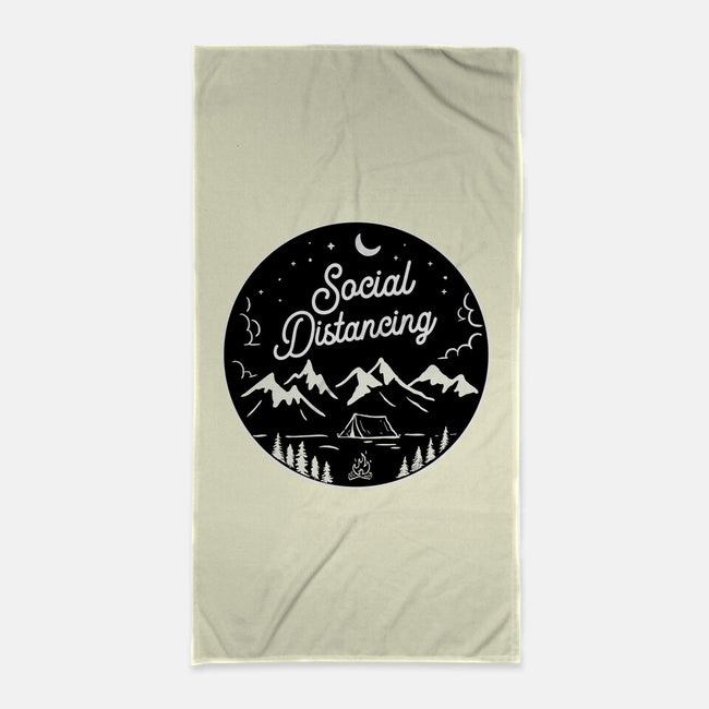 Social Distancing-none beach towel-beerisok