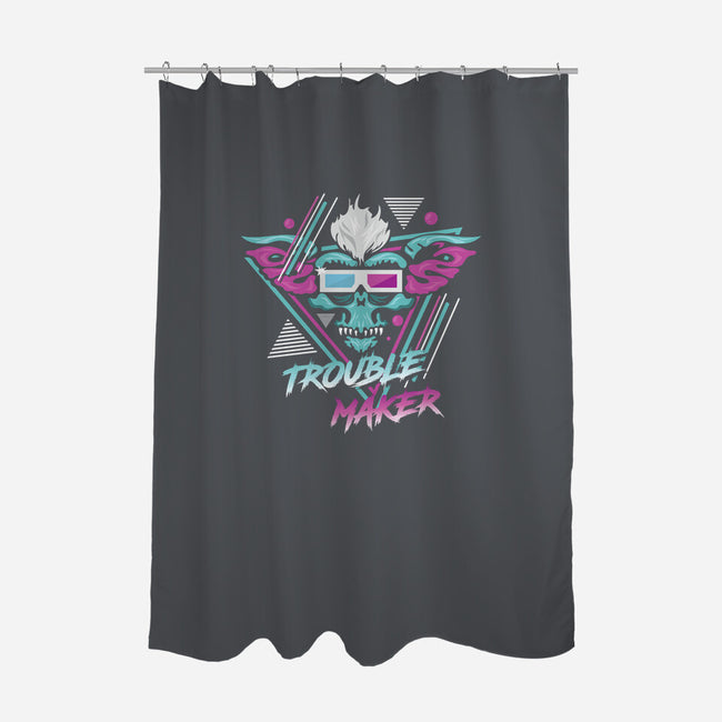 Trouble Maker-none polyester shower curtain-jrberger