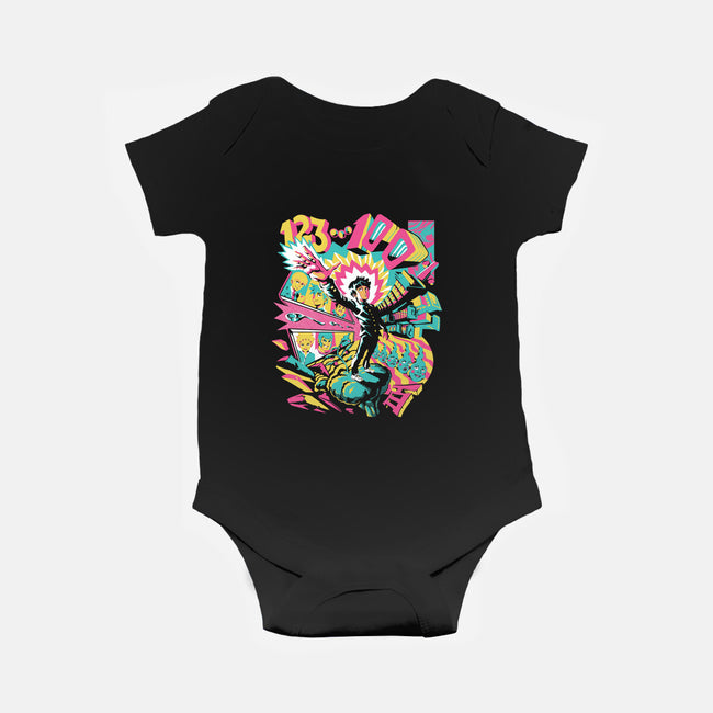 Psychedelic 100-baby basic onesie-ilustrata