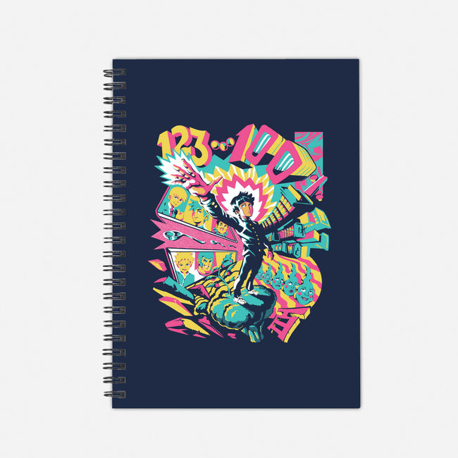 Psychedelic 100-none dot grid notebook-ilustrata