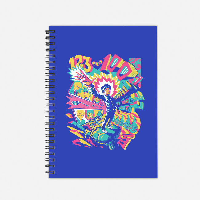 Psychedelic 100-none dot grid notebook-ilustrata