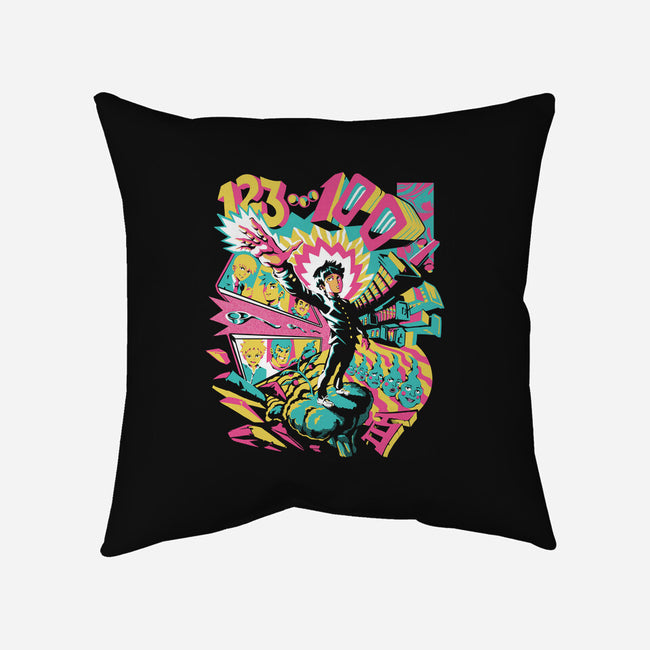 Psychedelic 100-none removable cover w insert throw pillow-ilustrata