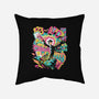 Psychedelic 100-none removable cover w insert throw pillow-ilustrata