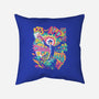 Psychedelic 100-none removable cover w insert throw pillow-ilustrata