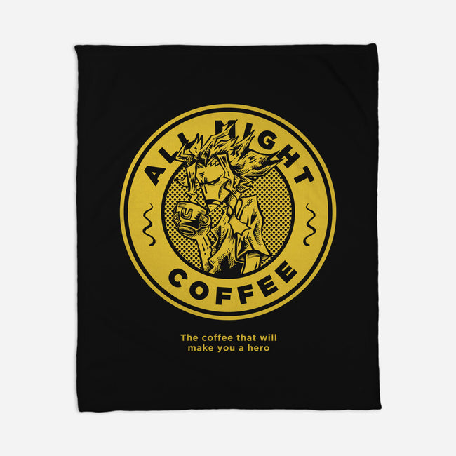All Might Coffee 2-none fleece blanket-yumie