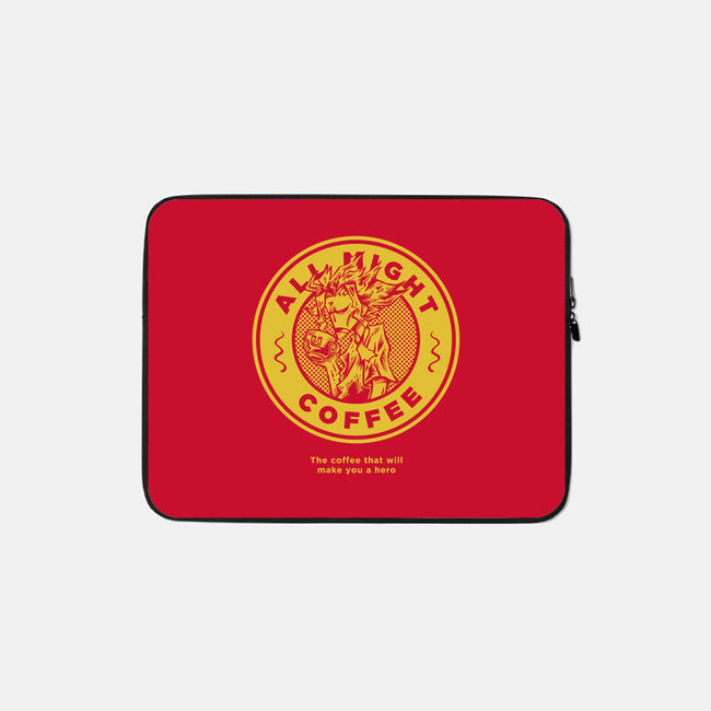 All Might Coffee 2-none zippered laptop sleeve-yumie