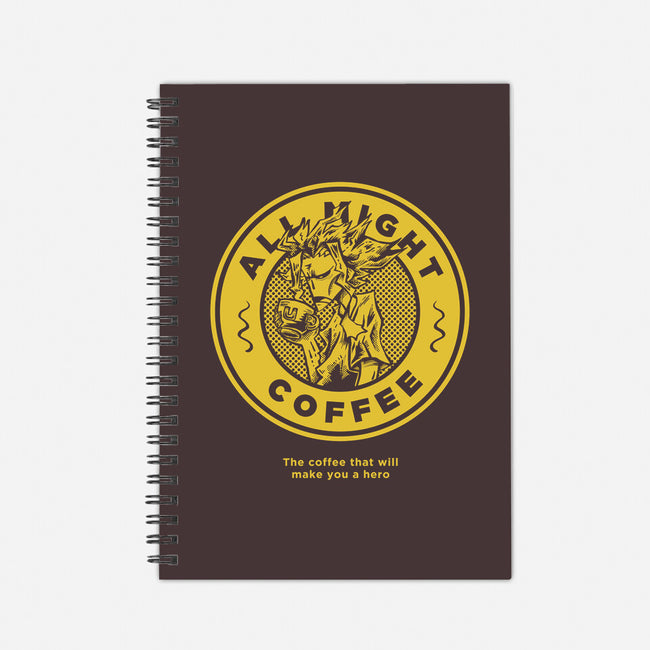 All Might Coffee 2-none dot grid notebook-yumie