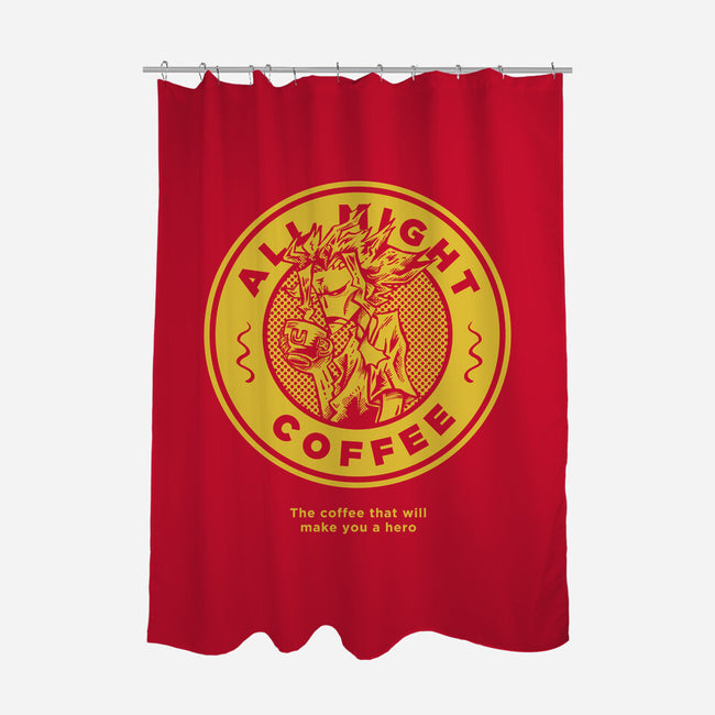 All Might Coffee 2-none polyester shower curtain-yumie