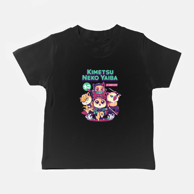 Kimetsu Neko Yaiba-baby basic tee-wehkid