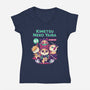 Kimetsu Neko Yaiba-womens v-neck tee-wehkid