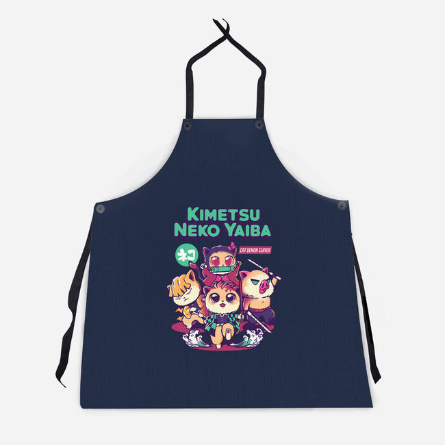 Kimetsu Neko Yaiba-unisex kitchen apron-wehkid