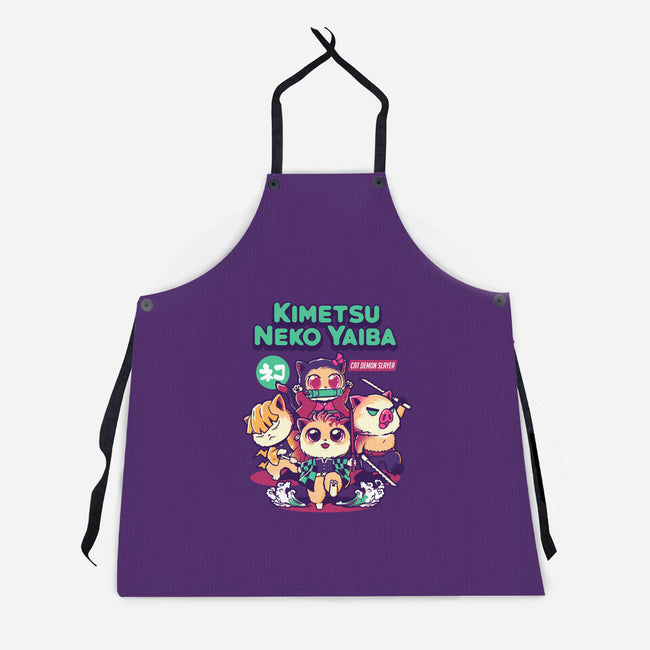 Kimetsu Neko Yaiba-unisex kitchen apron-wehkid