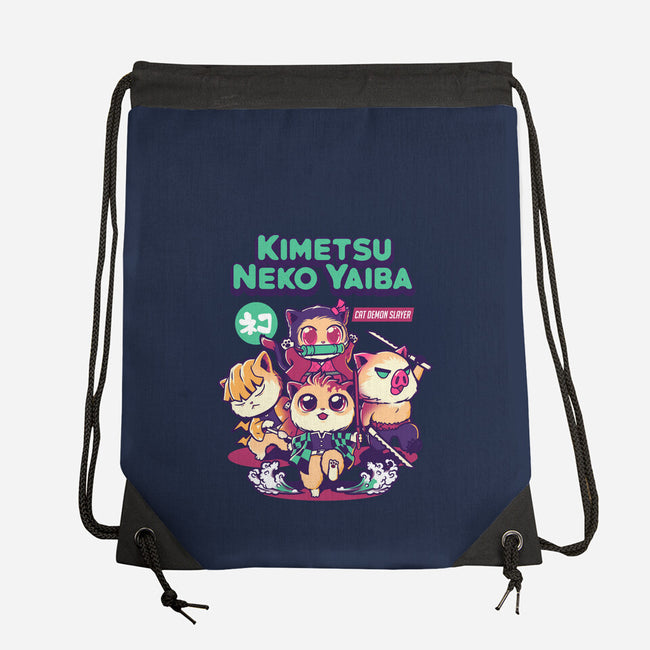 Kimetsu Neko Yaiba-none drawstring bag-wehkid
