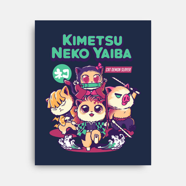 Kimetsu Neko Yaiba-none stretched canvas-wehkid