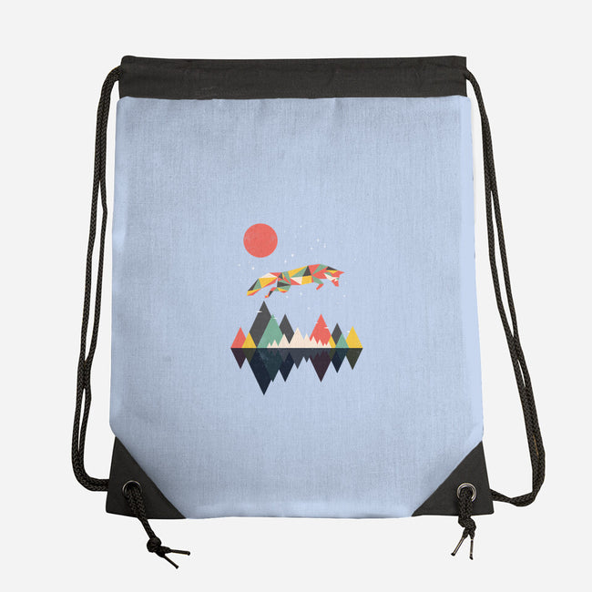 Wild as a Fox-none drawstring bag-rocketman_art