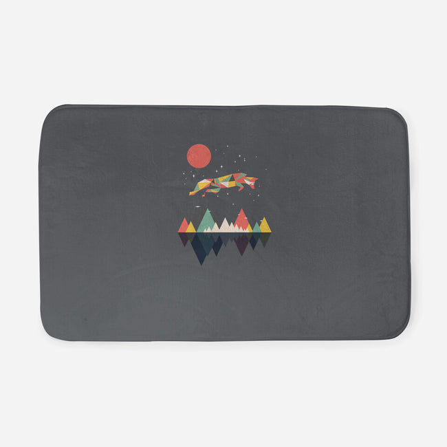 Wild as a Fox-none memory foam bath mat-rocketman_art